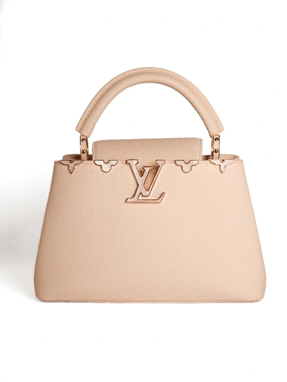 NWT Louis Vuitton Capucines BB Shoulder Bag Handbag Quartz Taurillon Leather